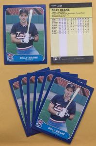 Billy Beane 1986 Fleer Update Rookie Card