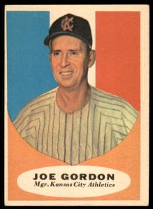 1961 Topps Joe Gordon Kansas City Athletics Card