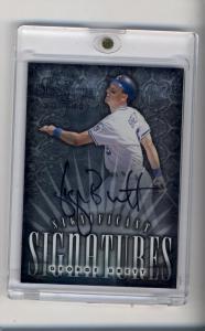 George Brett 1998 Donruss Significant Signatures Auto
