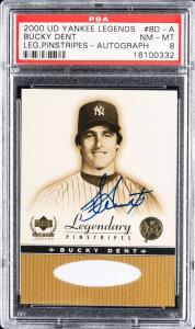 2000 Yankee Legends Bucky Dent Auto Card
