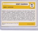 1980 SSPC Baseball Immortals Henry Chadwick #16