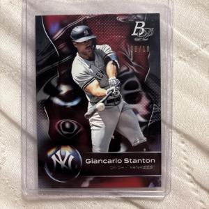 2023 Bowman Platinum Giancarlo Stanton Red Refractor 10/10