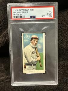 1909-11 T206 Piedmont Willie Keeler Card PSA 3