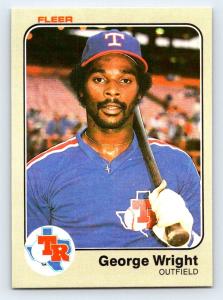 1983 Fleer #583 George Wright Rookie Card