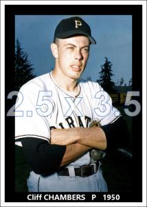 Cliff Chambers 1950 Pittsburgh Pirates Colorized Print