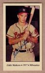 Eddie Mathews '57 Milwaukee Braves Tobacco Road Card