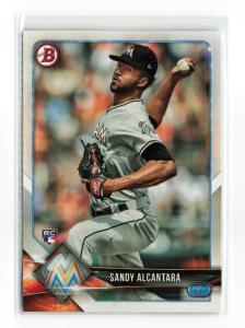 2018 Bowman Sandy Alcantara #37 Rookie Card