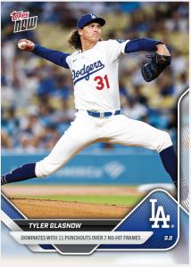 Tyler Glasnow 2025 MLB Topps NOW Card