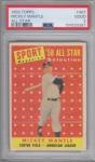 1958 Topps Mickey Mantle Yankees All-Star Card