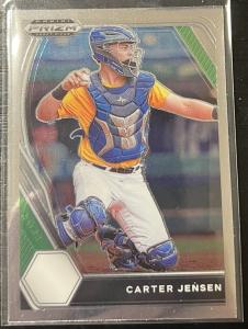 2021 Panini Prizm Draft Picks Carter Jensen Card