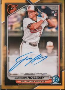 2024 Bowman Chrome Jackson Holliday RC Auto /50