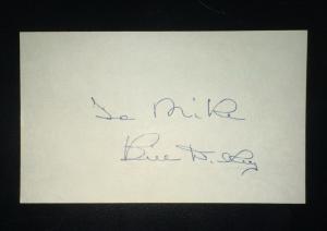 Bill Dickey Signed Yankees 3x5 Card - JSA