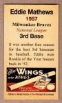 Eddie Mathews '57 Milwaukee Braves Tobacco Road Card