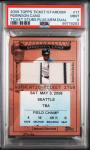 2009 Topps Robinson Cano Dual Game Relic PSA 9