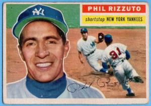 1956 Topps Phil Rizzuto New York Yankees Card