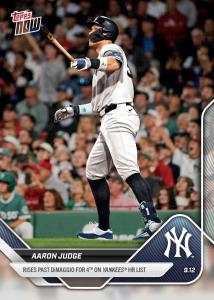 Aaron Judge 2025 Topps NOW Card 697