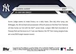 Aaron Judge 2025 Topps NOW Card 697