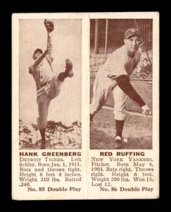 1941 Double Play #85 Hank Greenberg & Red Ruffing