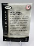 2012 Topps Tier One CC Sabathia Jersey /399