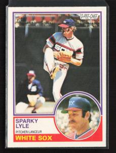 1983 O-Pee-Chee Sparky Lyle White Sox Card