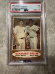 1962 Topps Willie Mays Mickey Mantle Card #18