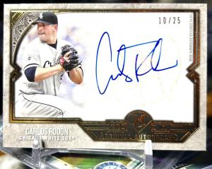 2017 Topps Museum Carlos Rodon Autograph 10/25