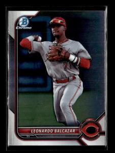 2022 Bowman Draft Chrome Leonardo Balcazar Reds Lot