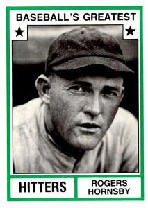 1982 TCMA Rogers Hornsby St. Louis Cardinals Card