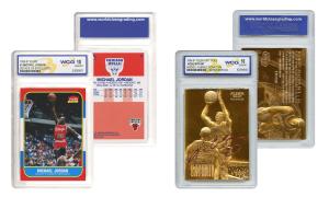 Kobe Bryant Gold & Michael Jordan Rookie Card Set