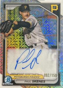 2024 Bowman Paul Skenes Auto Mojo RC #/150