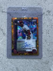 2025 Topps Chrome Sapphire Thomas Saggese Autograph /50