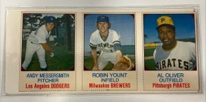 1975 Hostess Panel Cards Andy Messersmith Robin Yount Al Oliver