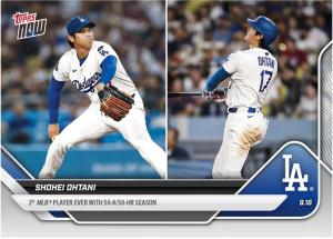 2025 Topps NOW Shohei Ohtani 1st 50 HRs/Ks