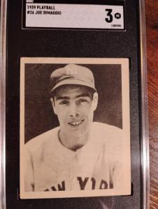 1939 Play Ball Joe DiMaggio #26 Yankees Card