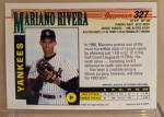 1993 Bowman Mariano Rivera Rookie Card Yankees