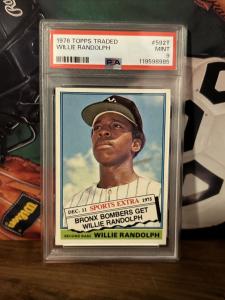 1976 Topps Willie Randolph #592T PSA 9 Card