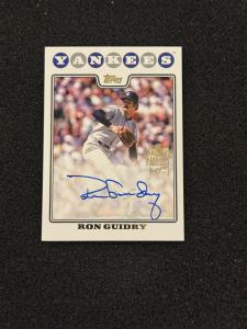 2023 Topps Archives Ron Guidry Autograph Card