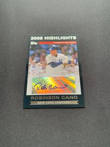2007 Topps Robinson Cano Autograph Card #HARC