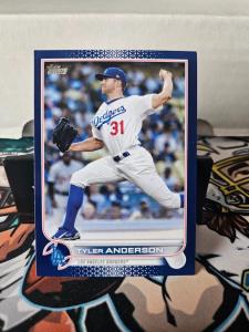 Tyler Anderson 2022 Topps Update Royal Blue Card