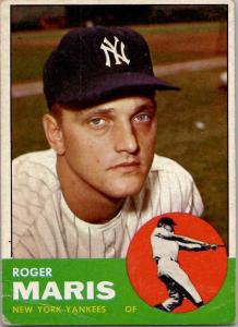 1963 Topps Roger Maris Yankees Card #120