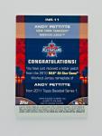 Andy Pettitte 2011 Topps All-Star Game 1/1 Patch