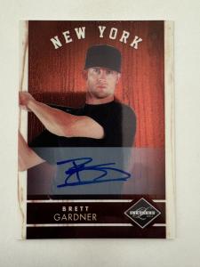 2011 Panini Limited Brett Gardner Autograph #23 Yankees