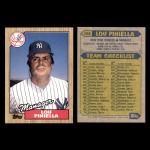 Lou Piniella 1987 Topps Yankees Baseball Card Lot
