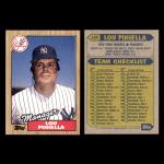 Lou Piniella 1987 Topps Yankees Baseball Card Lot