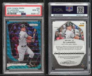 2020 Panini Prizm Teal Wave DJ LeMahieu #83