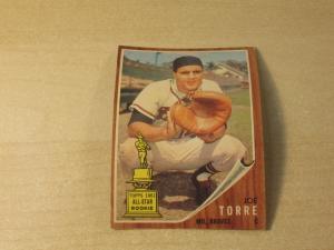 1962 Topps Joe Torre #218 Braves Rookie Card
