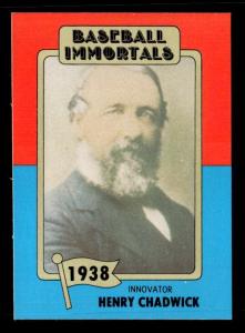 1980-87 SSPC HOF #16 Henry Chadwick Card