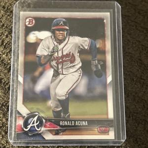 2018 Ronald Acuna Jr. Bowman Prospects Rookie Card