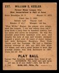 1940 Play Ball Baseball #237 Wee Willie Keeler