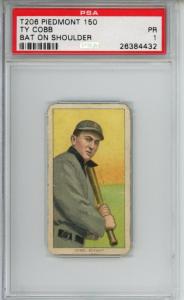 1909-11 T206 Ty Cobb Bat on Shoulder Card